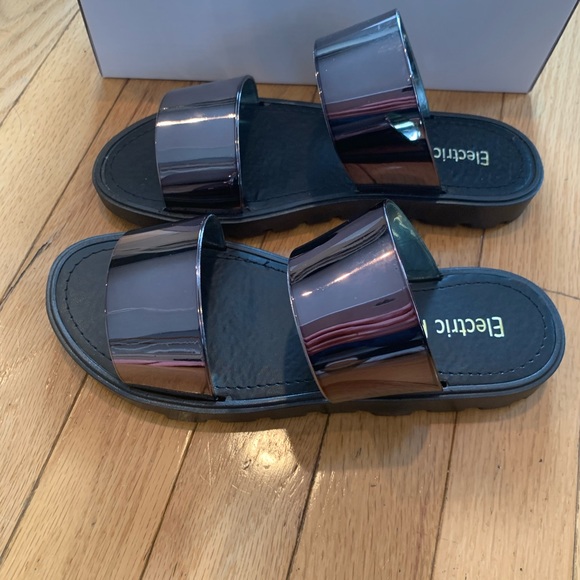 Electric Karma Pewter Grove slip on sandals size 6 - Picture 7 of 11